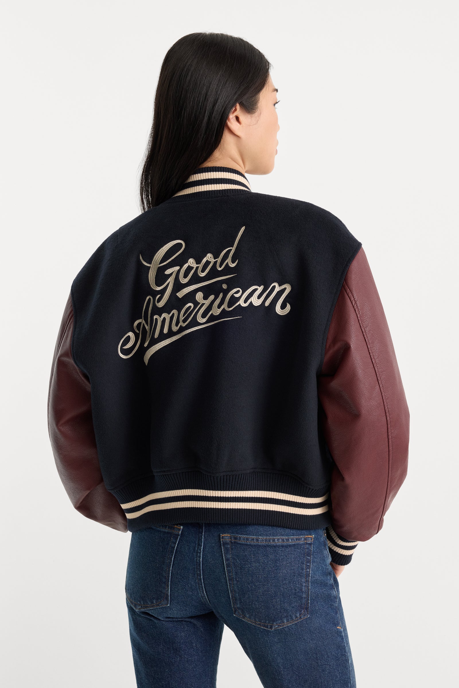 THE TEAM VARSITY JACKET | NEW NAVY002