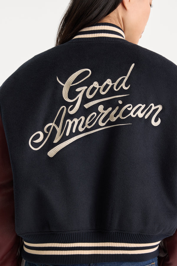 THE TEAM VARSITY JACKET | NEW NAVY002