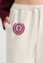 THE BRUSHED FLEECE SWEATPANT | OATMEAL-2 | GOOD AMERICAN | MODEL