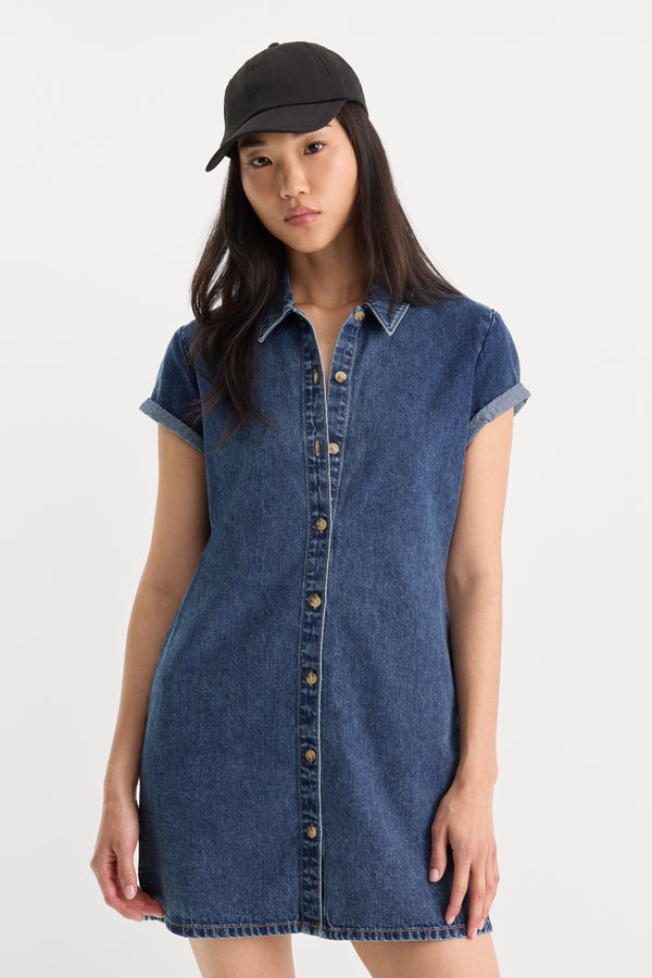THE DENIM POLO DRESS | ALCOVE