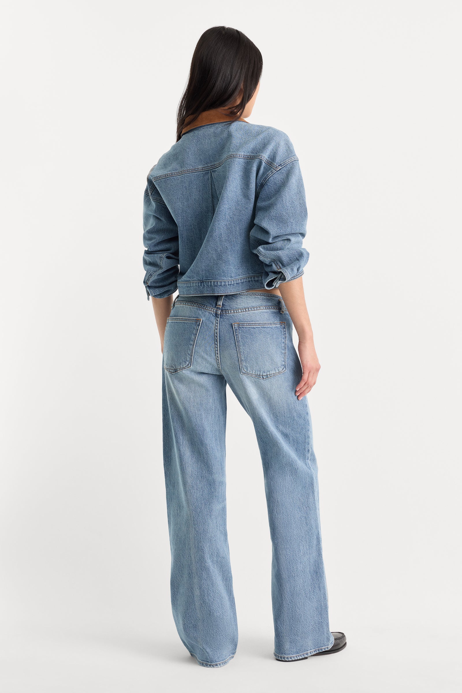GHOST WAIST LOW LOOSE JEANS | AMBER