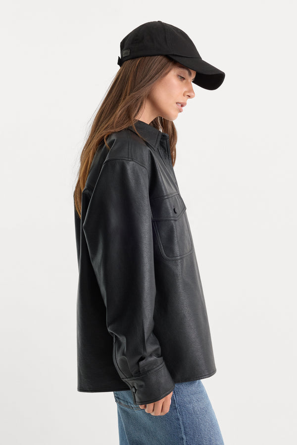 THE BETTER THAN LEATHER CLASSIC SHIRT | BLACK001