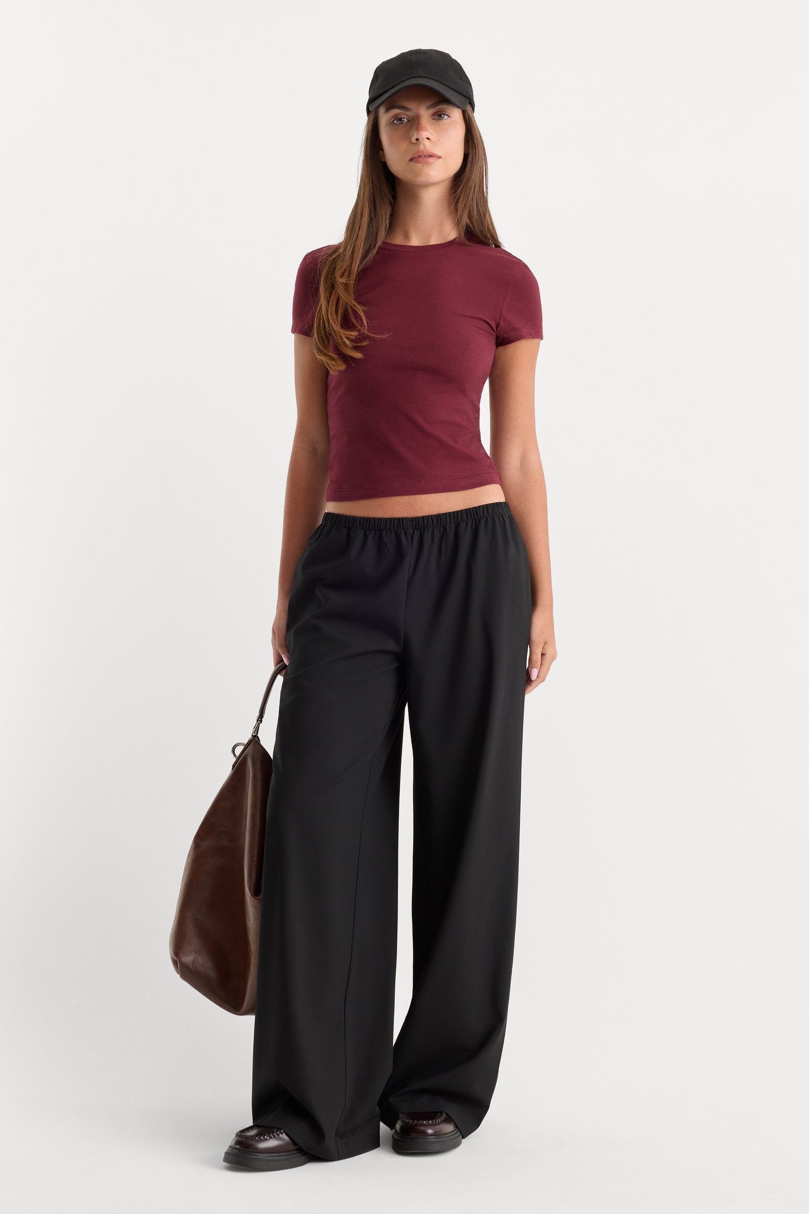 THE BABY TEE | BERRY NOIR