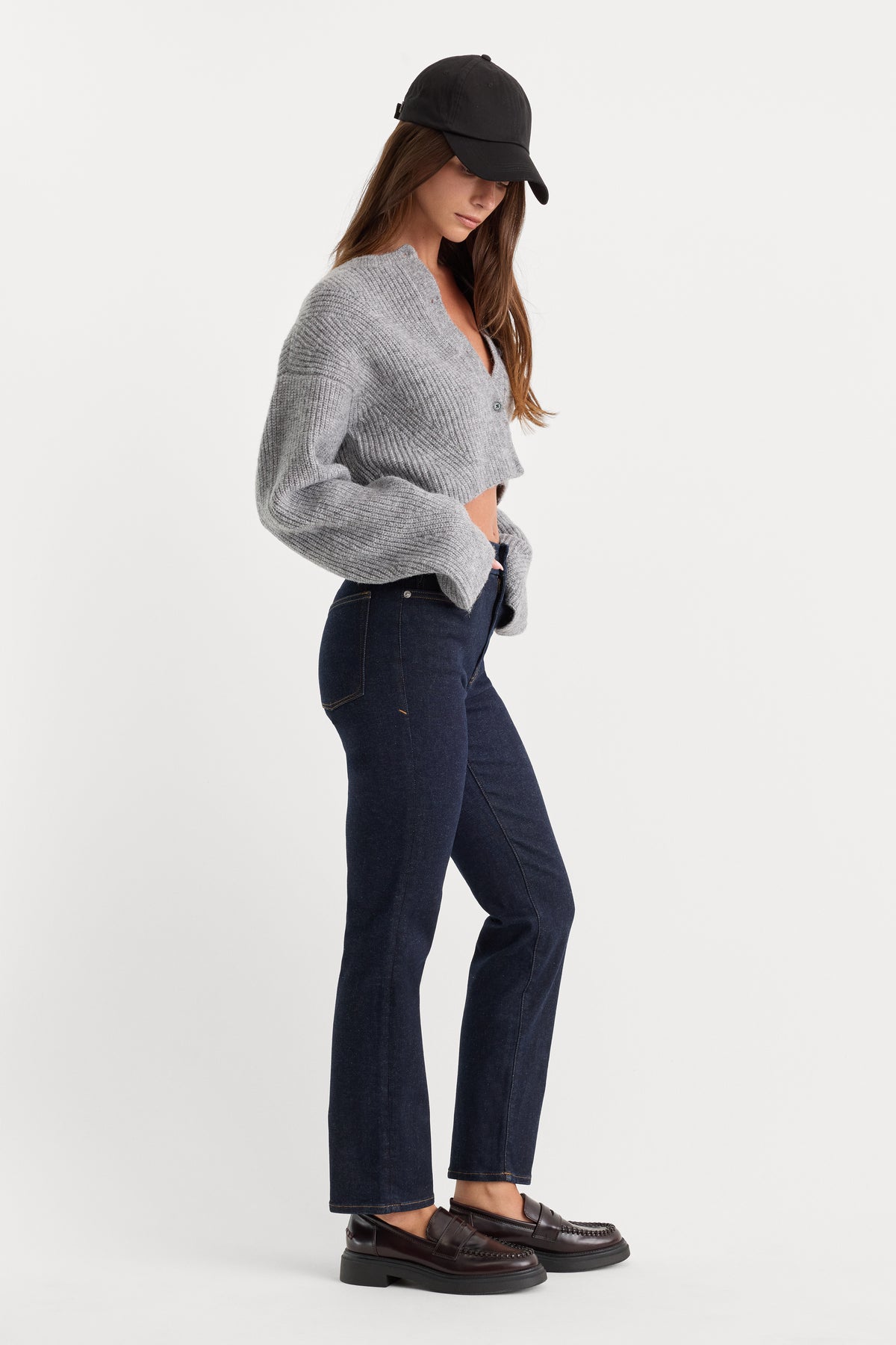ALWAYS FITS GOOD LEGS STRAIGHT JEANS LONG | DENETHICBLUE04-5 | GOOD AMERICAN | MODEL