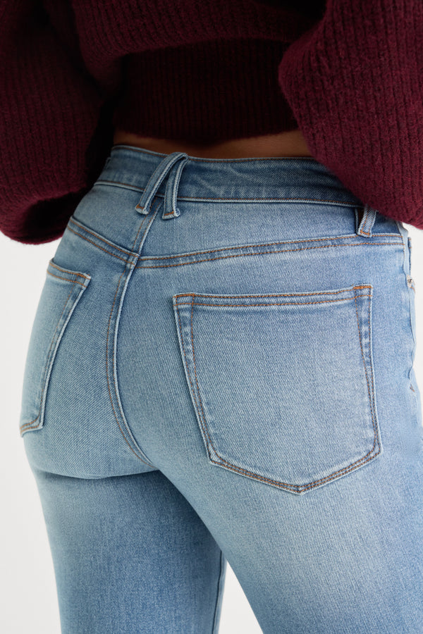 GOOD LEGS FLARE JEANS | INDIGO1290