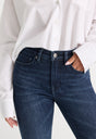 GOOD LEGS STRAIGHT JEANS | ATLAS BLUE-5 | GOOD AMERICAN | MODEL
