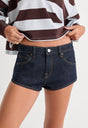 THE MICRO SHORT | INDIGO1389-3 | GOOD AMERICAN | MODEL