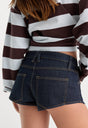 THE MICRO SHORT | INDIGO1389-6 | GOOD AMERICAN | MODEL