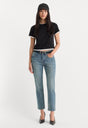 THE LAYERED TEE | BLACK-5 | GOOD AMERICAN | MODEL
