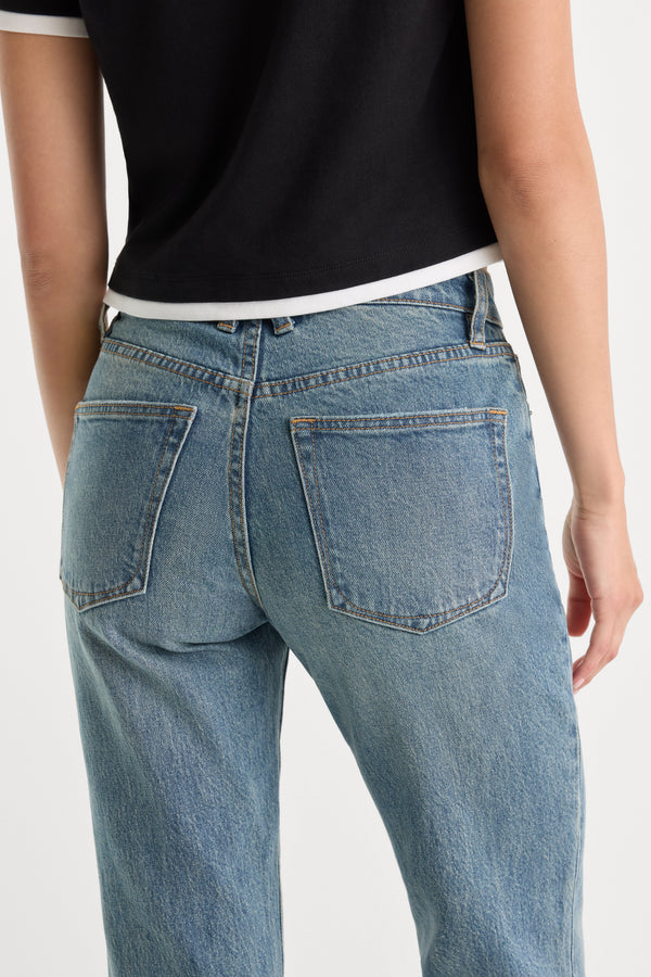 VINTAGE STRAIGHT ANKLE JEANS | OAK