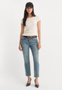 THE VARIEGATED RIB TOP | CHALK-3 | GOOD AMERICAN | MODEL