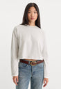 THE LONG SLEEVE LAYERED TEE | VINTAGE GREY-1 | GOOD AMERICAN | MODEL