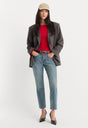 THE OVERSIZED BLAZER | CHARCOAL MINI HOUNDSTOOTH-5 | GOOD AMERICAN | MODEL