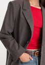THE OVERSIZED BLAZER | CHARCOAL MINI HOUNDSTOOTH-2 | GOOD AMERICAN | MODEL