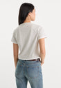 THE LAYERED TEE | VINTAGE GREY-4 | GOOD AMERICAN | MODEL