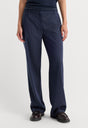 THE LOW RISE STRAIGHT LEG TROUSER | NAVY PINSTRIPE-3 | GOOD AMERICAN | MODEL