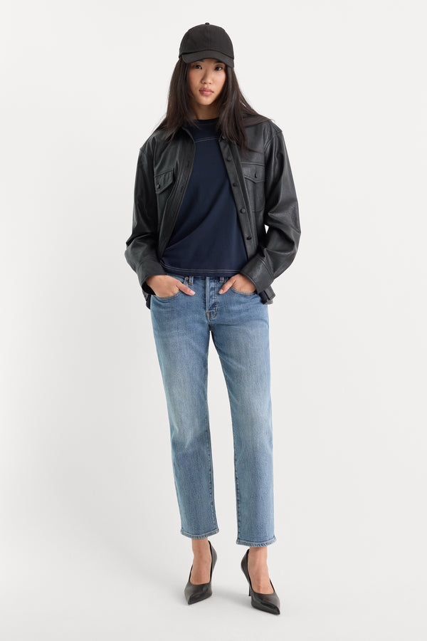 VINTAGE STRAIGHT ANKLE JEANS | SAVOR-1 | GOOD AMERICAN | MODEL