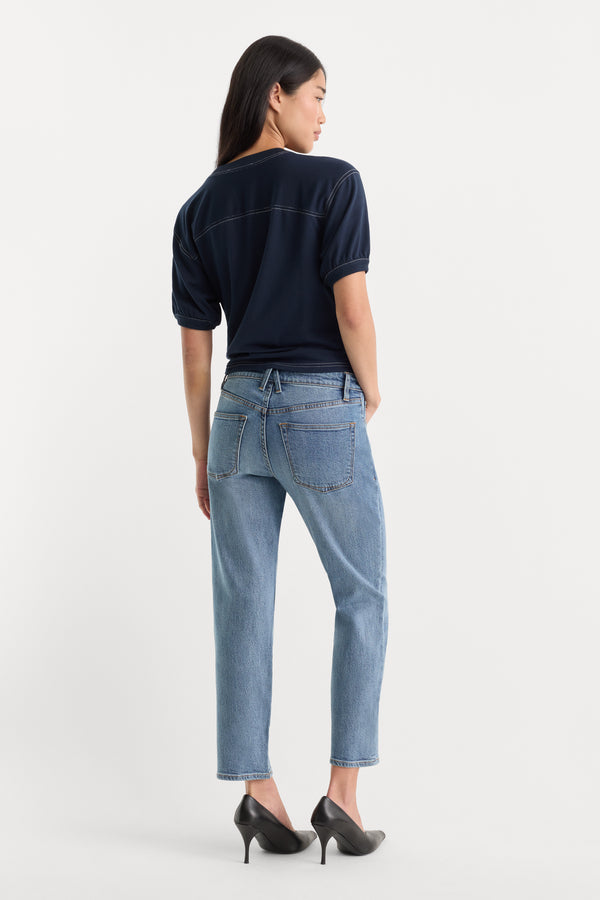 VINTAGE STRAIGHT ANKLE JEANS | SAVOR-5 | GOOD AMERICAN | MODEL