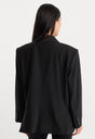 THE OVERSIZED BLAZER | BLACK001-3 | GOOD AMERICAN | MODEL