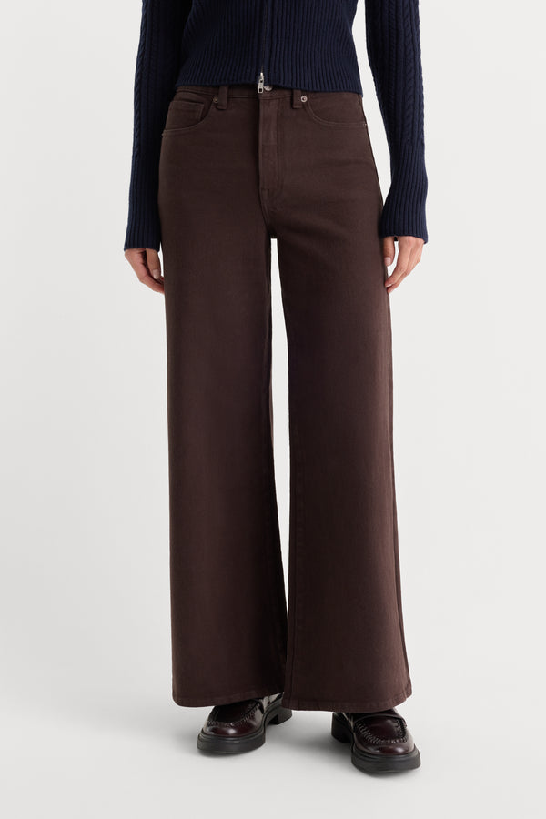 GOOD WAIST PALAZZO ANKLE JEANS | ESPRESSO