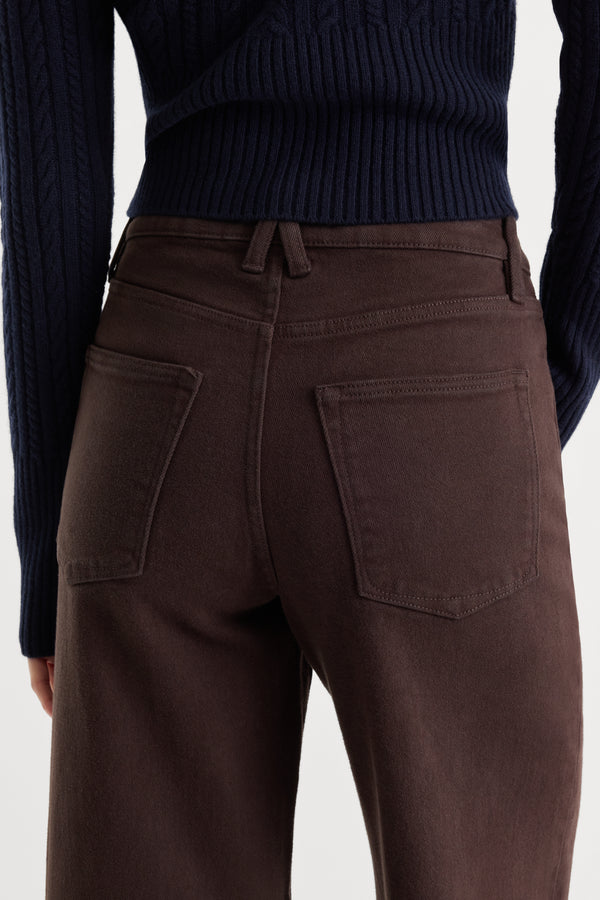 GOOD WAIST PALAZZO ANKLE JEANS | ESPRESSO