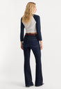 GOOD LEGS FLARE JEANS | INDIGO1308-7 | GOOD AMERICAN | MODEL