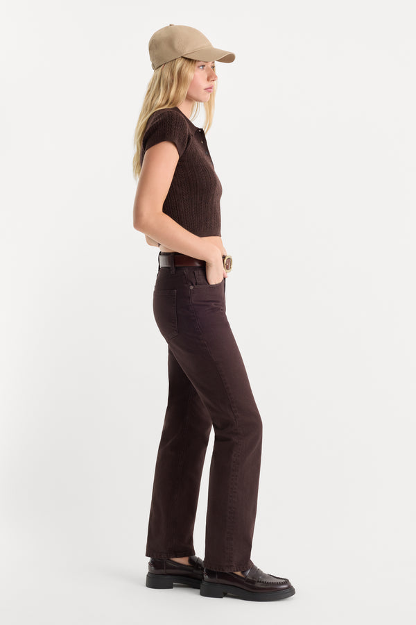 VINTAGE STRAIGHT JEANS | ESPRESSO-3 | GOOD AMERICAN | MODEL