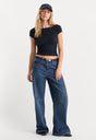 THE VARIEGATED RIB TOP | NEW NAVY002-4 | GOOD AMERICAN | MODEL