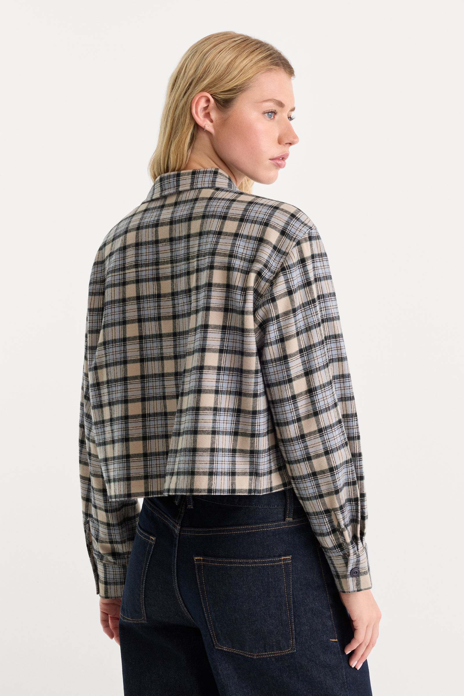 THE PATCH POCKET SHIRT | TAN PLAID