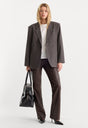 BETTER THAN LEATHER LOW RISE BOOTCUT PANT | ESPRESSO-1 | GOOD AMERICAN | MODEL