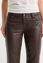 BETTER THAN LEATHER LOW RISE BOOTCUT PANT | ESPRESSO-2 | GOOD AMERICAN | MODEL
