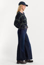 GOOD WAIST PALAZZO ANKLE JEANS | RINSE-5 | GOOD AMERICAN | MODEL