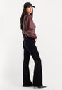 VELVET GOOD LEGS FLARE PANT | BLACK-4 | GOOD AMERICAN | MODEL