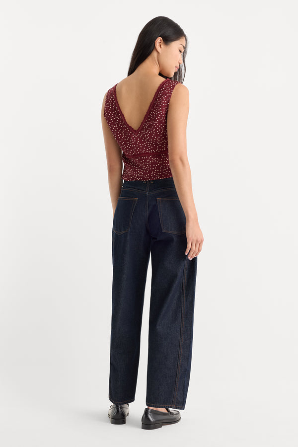 VINTAGE BARREL ANKLE JEANS | RINSE-5 | GOOD AMERICAN | MODEL