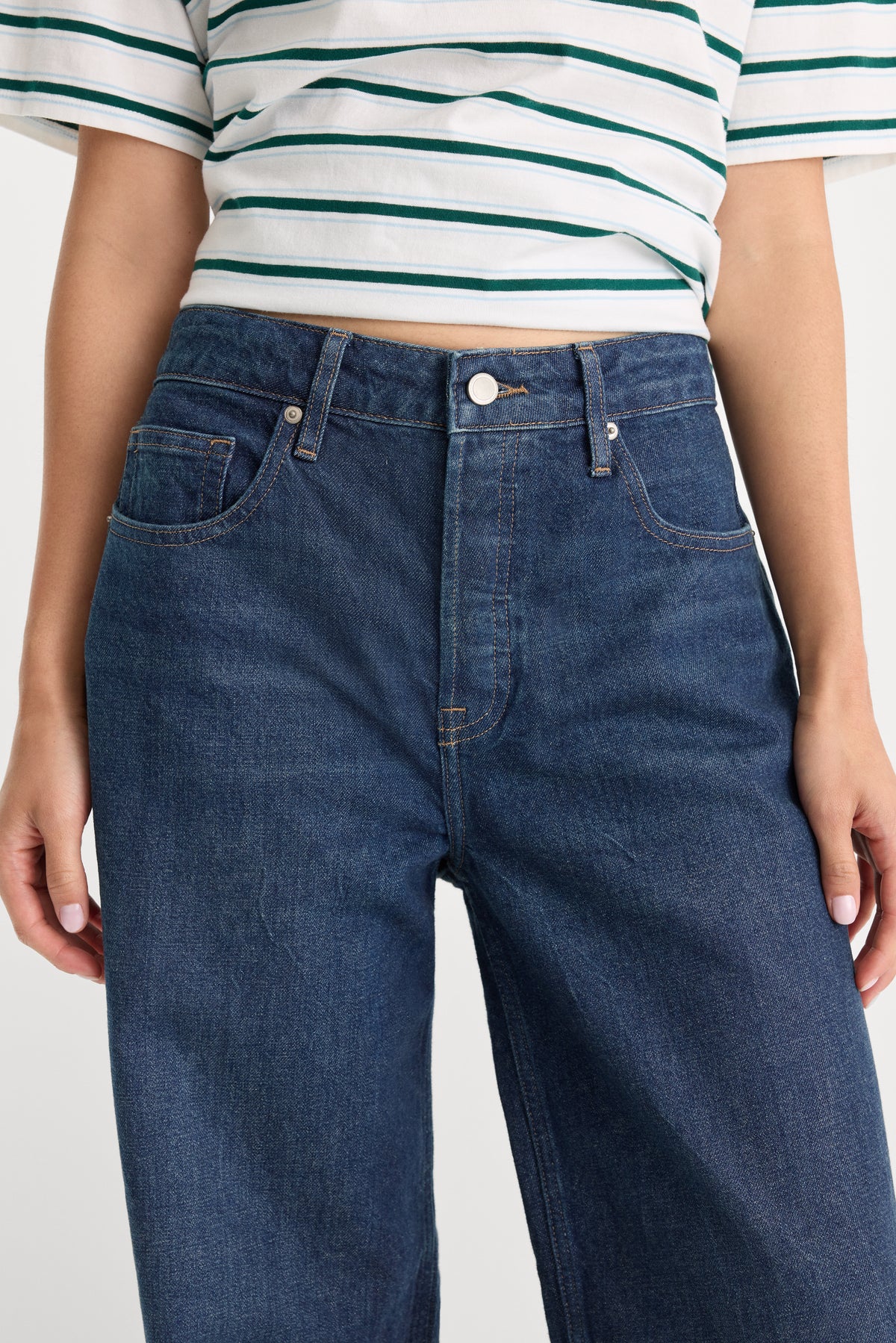 VINTAGE WIDE JEANS | QUIRK-4 | GOOD AMERICAN | MODEL