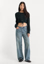 VINTAGE WIDE JEANS | OAK-1 | GOOD AMERICAN | MODEL