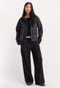 THE HERITAGE JACKET | NAVY AND GREEN PLAID-5 | GOOD AMERICAN | MODEL