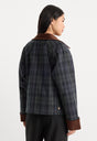 THE HERITAGE JACKET | NAVY AND GREEN PLAID-3 | GOOD AMERICAN | MODEL