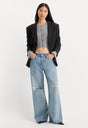 VINTAGE LOW SLUNG BAGGY JEANS | TERRA-1 | GOOD AMERICAN | MODEL