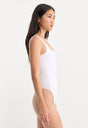 SCULPTING MODERN TANK BODYSUIT | WHITE001-4 | GOOD AMERICAN | MODEL