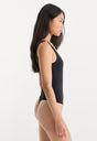 SCULPTING MODERN TANK BODYSUIT | BLACK-4 | GOOD AMERICAN | MODEL
