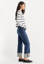 GOOD TRUE STRAIGHT JEANS | INDIGO1230-3 | GOOD AMERICAN | MODEL