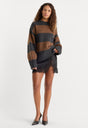 THE LACE TRIM SKIRT | BLACK001-1 | GOOD AMERICAN | MODEL