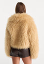 THE FAUX FUR COAT | SAND-5 | GOOD AMERICAN | MODEL