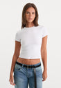THE BABY TEE | WHITE-1 | GOOD AMERICAN | MODEL