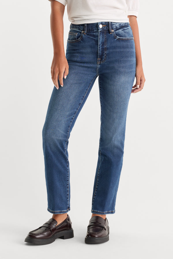 ALWAYS FITS GOOD LEGS STRAIGHT JEANS LONG | INDIGO571-3 | GOOD AMERICAN | MODEL