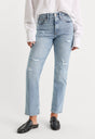 GOOD ICON STRAIGHT ANKLE JEANS | INDIGO1078-2 | GOOD AMERICAN | MODEL