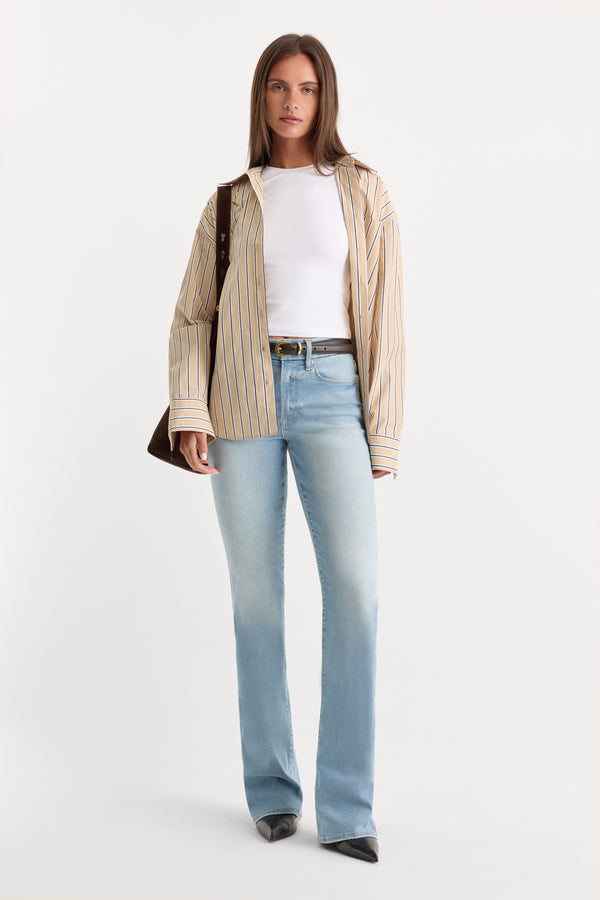 ALWAYS FITS GOOD CLASSIC BOOTCUT JEANS | INDIGO448-3 | GOOD AMERICAN | MODEL