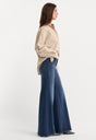 SOFT TECH GOOD WAIST PALAZZO JEANS|INDIGO511-5 | GOOD AMERICAN | MODEL