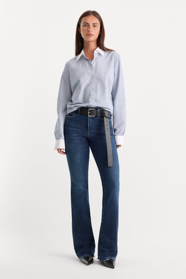 SOFT TECH GOOD CLASSIC BOOTCUT JEANS | INDIGO511-1 | GOOD AMERICAN | MODEL